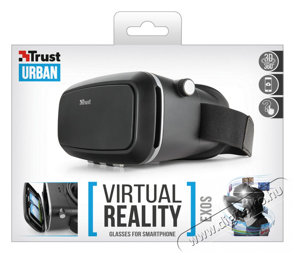 Trust Exos 3D VR szemüveg okostelefonokhoz (21728) Mobil / Kommunikáció / Smart - VR virtuális szemüveg - 318115