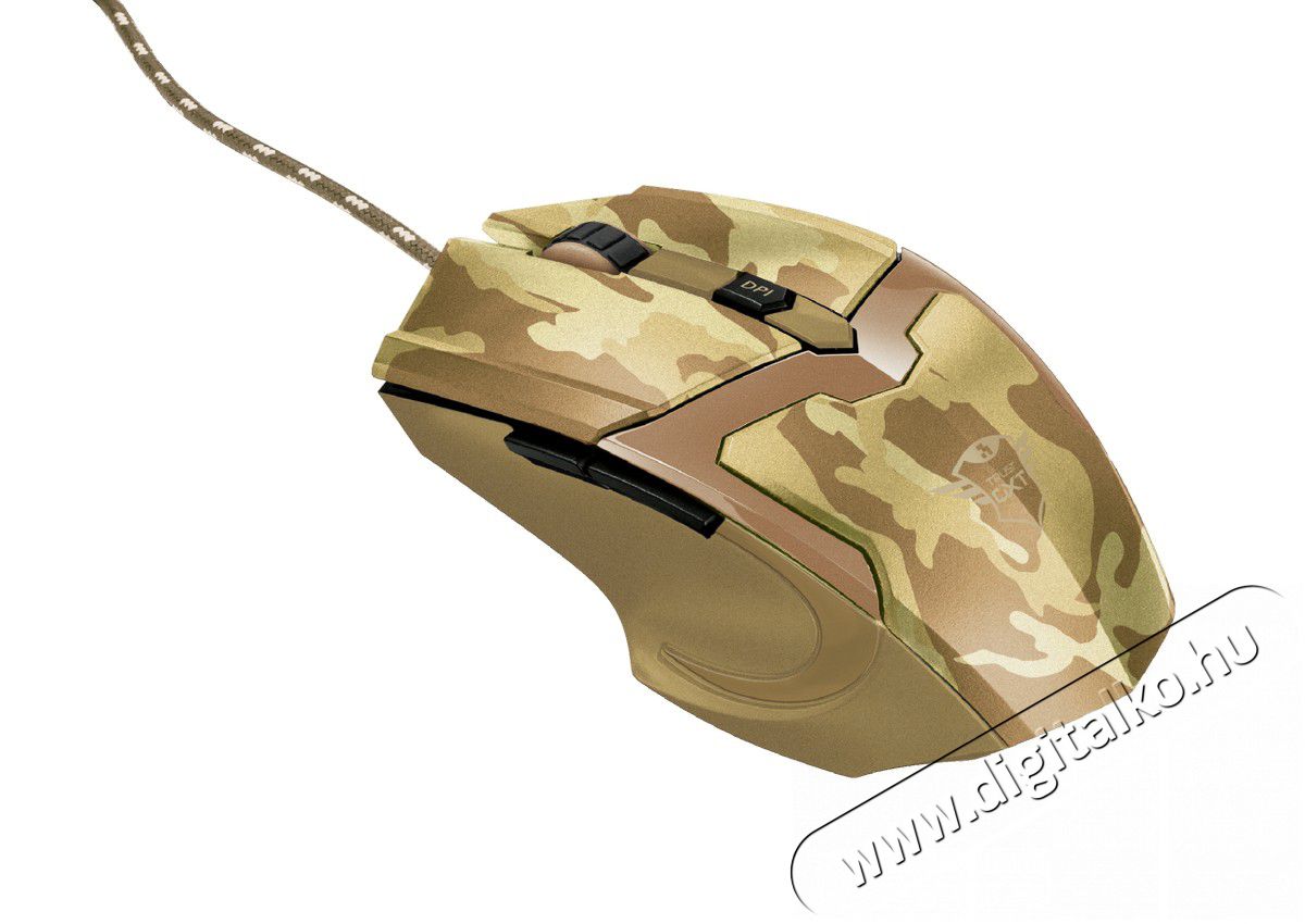Trust Gaming GXT 101D Gav Optical terepszínű gamer egér (22794) - desert Iroda és számítástechnika - Egér - Vezetékes egér - 341289
