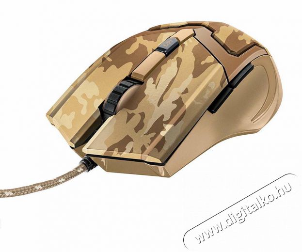 Trust Gaming GXT 101D Gav Optical terepszínű gamer egér (22794) - desert Iroda és számítástechnika - Egér - Vezetékes egér - 341289