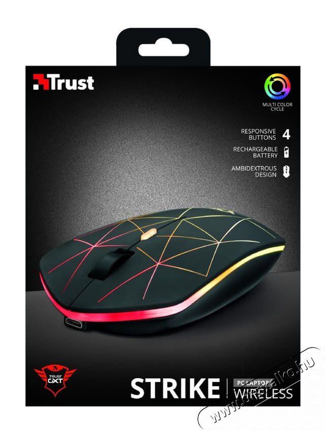 Trust Gaming GXT 117 Strike vezeték nélküli gaming egér - 22625 Iroda és számítástechnika - Egér - Vezeték nélküli egér - 341291
