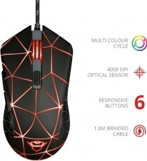 Trust Gaming GXT 133 Locx egér Iroda és számítástechnika - Egér - Vezetékes egér - 348521