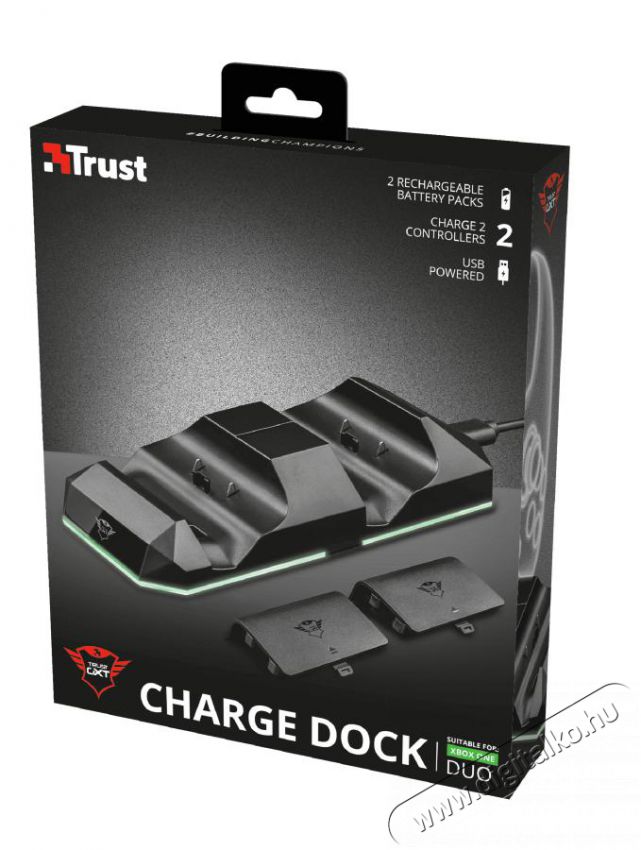 Trust Gaming GXT 237 Duo Charge Dock - Xbox One - 22376 Újdonságok - Új termékek - 341295