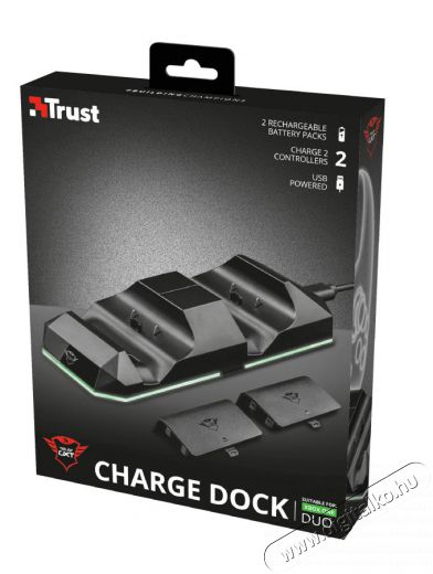 Trust Gaming GXT 237 Duo Charge Dock - Xbox One - 22376 Újdonságok - Új termékek - 341295