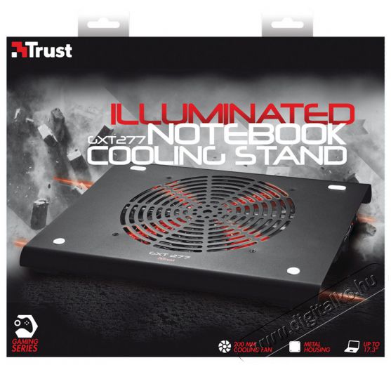 Trust GXT 277 Gamer notebook hűtőpad (19142) Egyéb - Nem forgalmazzuk ! - 316945