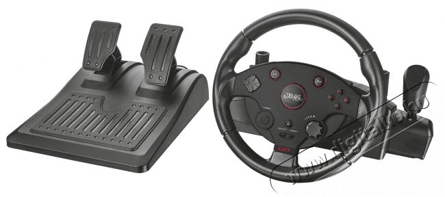 Trust GXT 288 kormány + pedál fekete PC/PS3 (20293) Iroda és számítástechnika - Számítógép tartozék - PC kontroller - 318123
