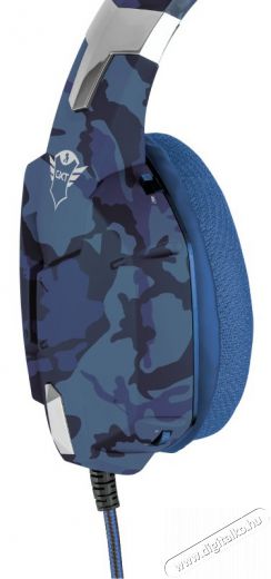 Trust GXT 322B Carus Gamer headset (23249) - kék Audio-Video / Hifi / Multimédia - Fül és Fejhallgatók - Fejhallgató mikrofonnal / headset - 348524