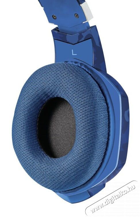 Trust GXT 322B Carus Gamer headset (23249) - kék Audio-Video / Hifi / Multimédia - Fül és Fejhallgatók - Fejhallgató mikrofonnal / headset - 348524