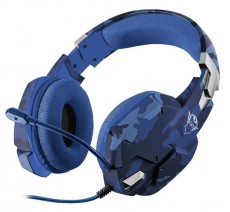 Trust GXT 322B Carus Gamer headset (23249) - kék Audio-Video / Hifi / Multimédia - Fül és Fejhallgatók - Fejhallgató mikrofonnal / headset - 348524