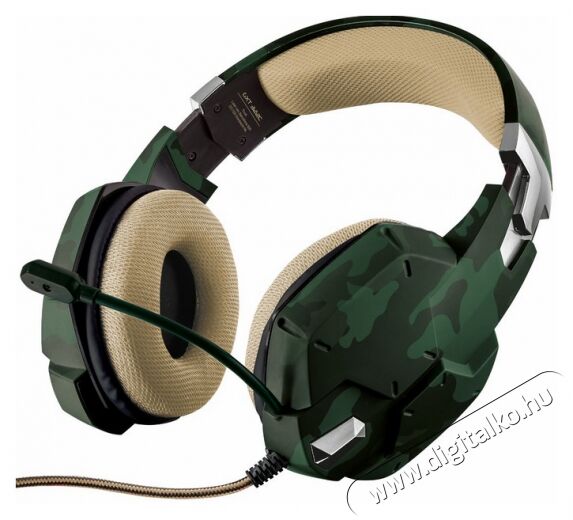 Trust GXT 322C Gamer headset (20865) - zöld Audio-Video / Hifi / Multimédia - Fül és Fejhallgatók - Fejhallgató mikrofonnal / headset - 318125