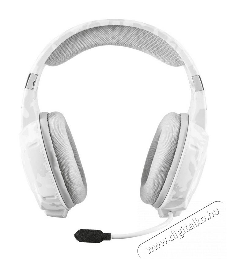 Trust GXT 322W Gamer headset (20864) - fehér Audio-Video / Hifi / Multimédia - Fül és Fejhallgatók - Fejhallgató mikrofonnal / headset - 318126