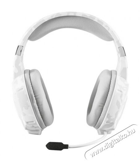 Trust GXT 322W Gamer headset (20864) - fehér Audio-Video / Hifi / Multimédia - Fül és Fejhallgatók - Fejhallgató mikrofonnal / headset - 318126