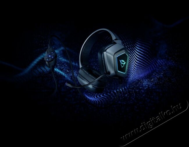Trust GXT 450 Blizz RGB 7.1 Gamer fejhallgató (23191) Audio-Video / Hifi / Multimédia - Fül és Fejhallgatók - Fejhallgató mikrofonnal / headset - 348525