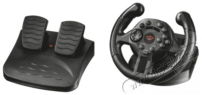 Trust GXT 570 Compact Vibration Racing Wheel kormány + pedál (21684) Iroda és számítástechnika - Számítógép tartozék - PC kontroller - 313301