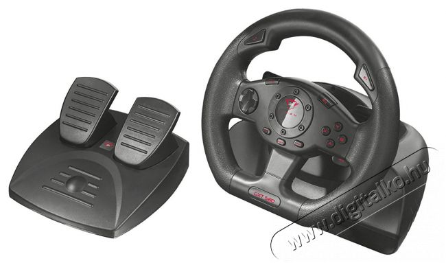 Trust GXT 580 Vibration Feedback Racing Wheel kormány + pedál (21414) Iroda és számítástechnika - Számítógép tartozék - PC kontroller - 319587