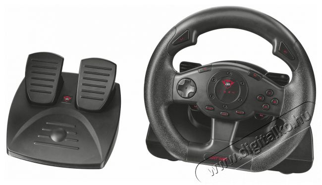 Trust GXT 580 Vibration Feedback Racing Wheel kormány + pedál (21414) Iroda és számítástechnika - Számítógép tartozék - PC kontroller - 319587