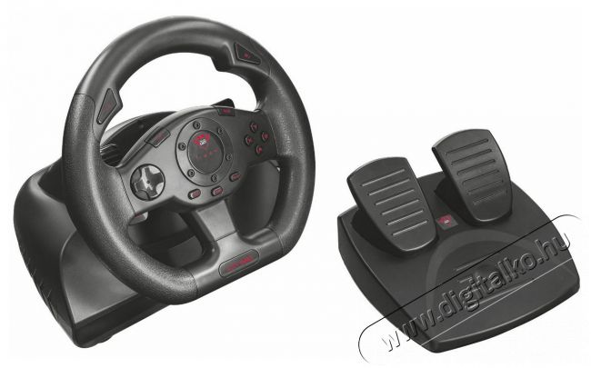 Trust GXT 580 Vibration Feedback Racing Wheel kormány + pedál (21414) Iroda és számítástechnika - Számítógép tartozék - PC kontroller - 319587