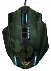 Trust GXT 155C Gamer egér (20853) - zöld Iroda és számítástechnika - Egér - Vezetékes egér - 313291