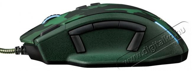 Trust GXT 155C Gamer egér (20853) - zöld Iroda és számítástechnika - Egér - Vezetékes egér - 313291