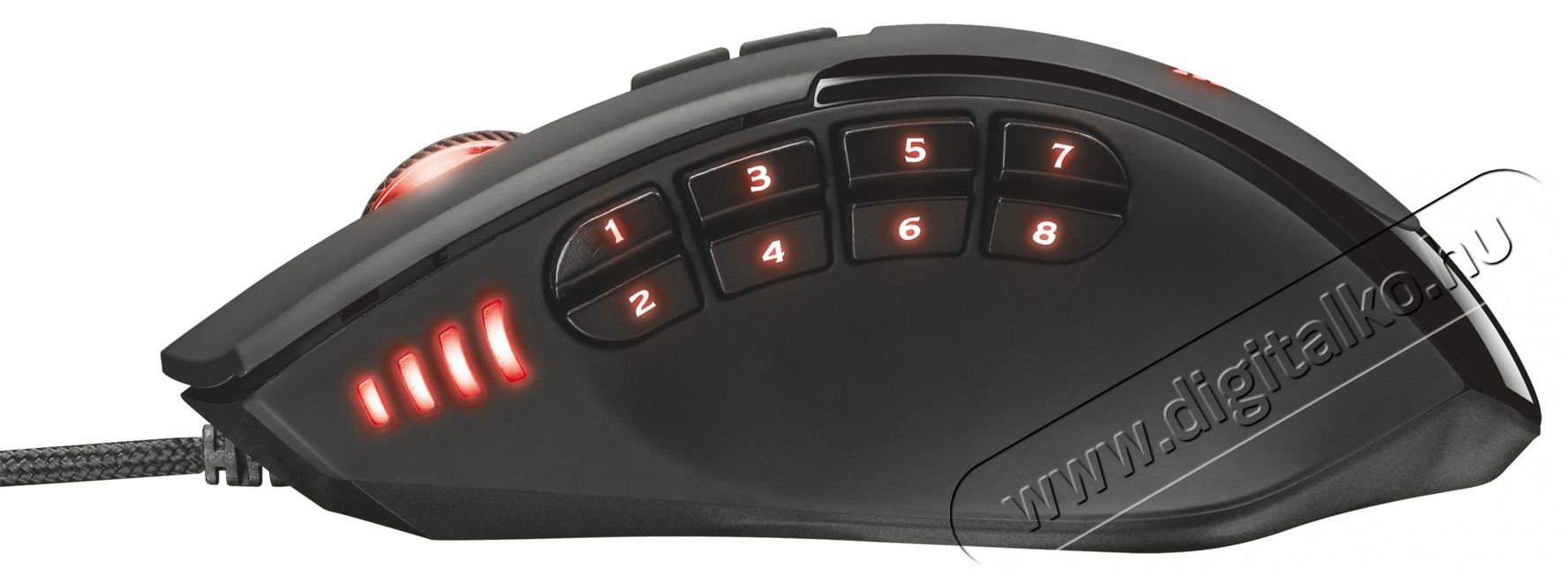 Trust GXT 164 Sikanda MMO Gamer egér (21726) Iroda és számítástechnika - Egér - Vezetékes egér - 329245