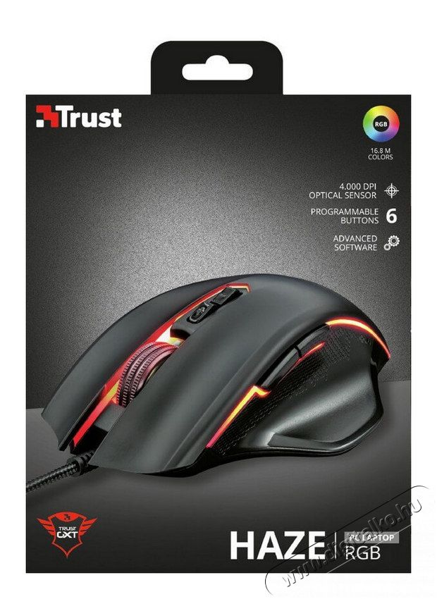 Trust GXT 168 Haze Illuminated gamer egér (22331) Iroda és számítástechnika - Egér - Vezetékes egér - 338801