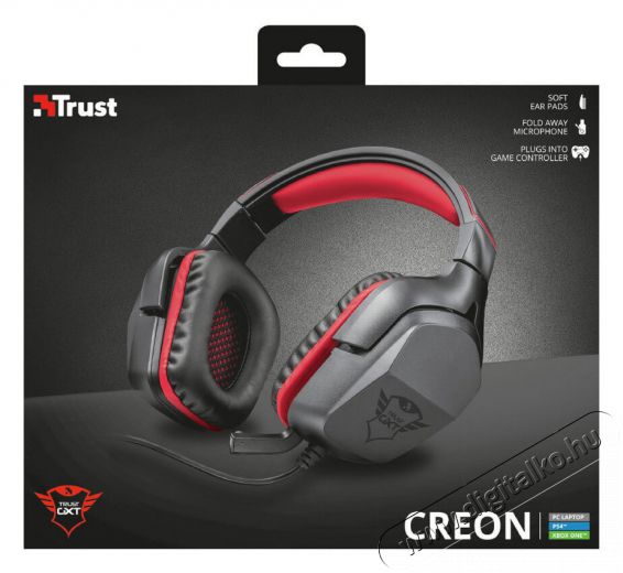 Trust GXT 344 Creon gamer fejhallgató (22053) Audio-Video / Hifi / Multimédia - Fül és Fejhallgatók - Fejhallgató mikrofonnal / headset - 338802