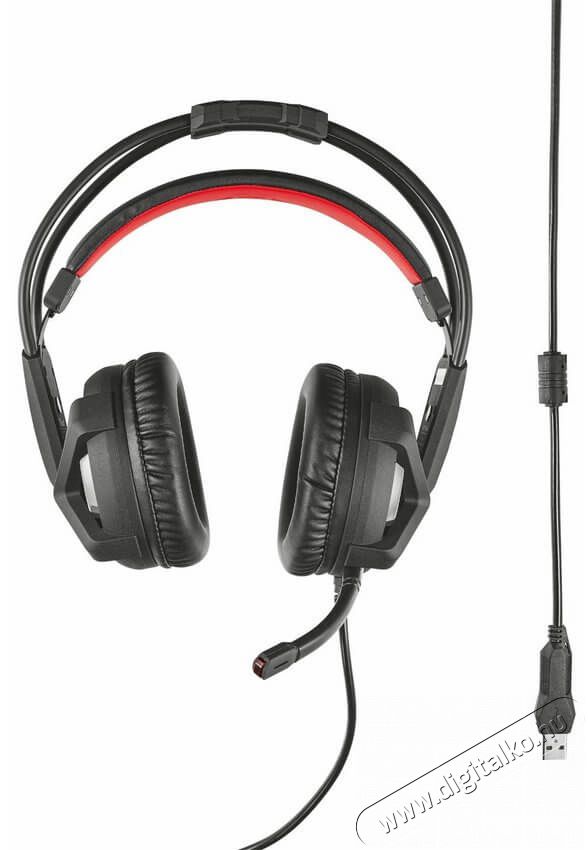 Trust GXT 353 Verus Bass Vibration USB Gamer headset (21302) Audio-Video / Hifi / Multimédia - Fül és Fejhallgatók - Fejhallgató mikrofonnal / headset - 334148