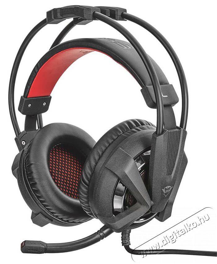 Trust GXT 353 Verus Bass Vibration USB Gamer headset (21302) Audio-Video / Hifi / Multimédia - Fül és Fejhallgatók - Fejhallgató mikrofonnal / headset - 334148