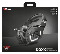 Trust GXT 380 Doxx Illuminated Gamer headset (22338) Audio-Video / Hifi / Multimédia - Fül és Fejhallgatók - Fejhallgató mikrofonnal / headset - 338803