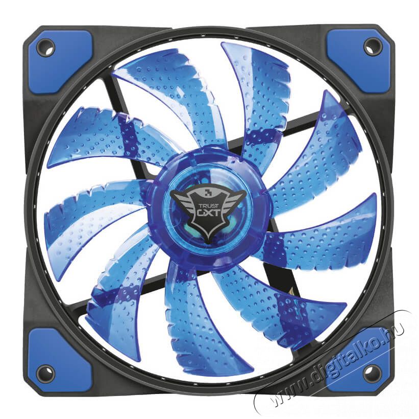 Trust GXT 762B 120x120x25mm 400-1300RPM kék LED-es ház ventilátor - 22347 Újdonságok - Új termékek - 339664