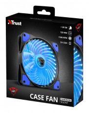 Trust GXT 762B 120x120x25mm 400-1300RPM kék LED-es ház ventilátor - 22347 Újdonságok - Új termékek - 339664