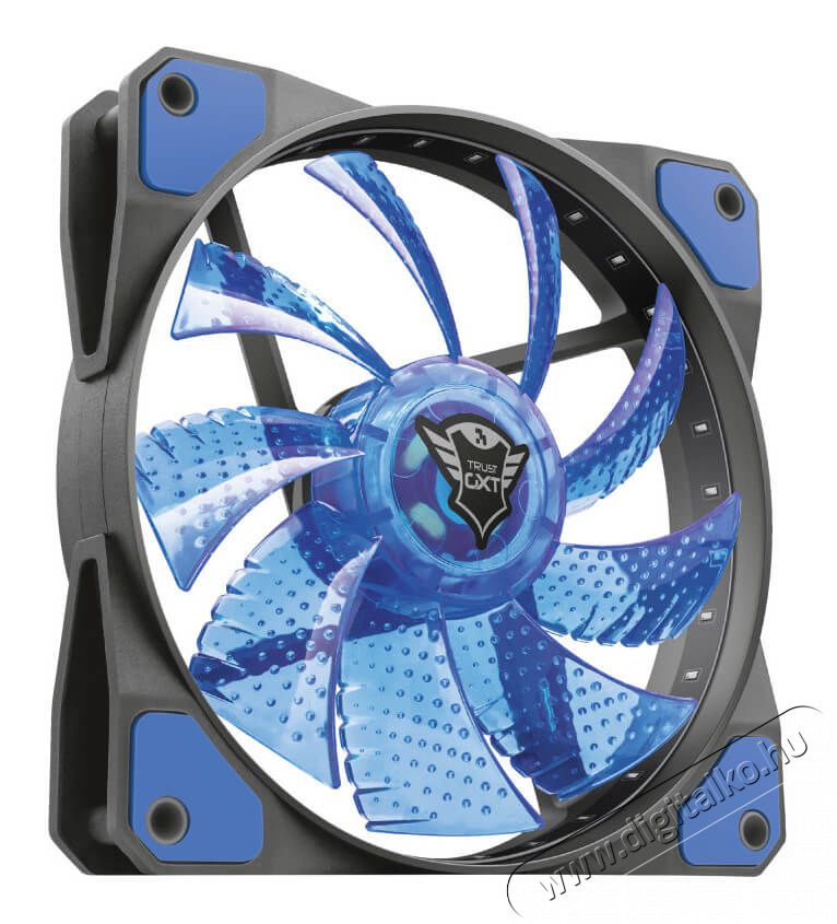 Trust GXT 762B 120x120x25mm 400-1300RPM kék LED-es ház ventilátor - 22347 Újdonságok - Új termékek - 339664
