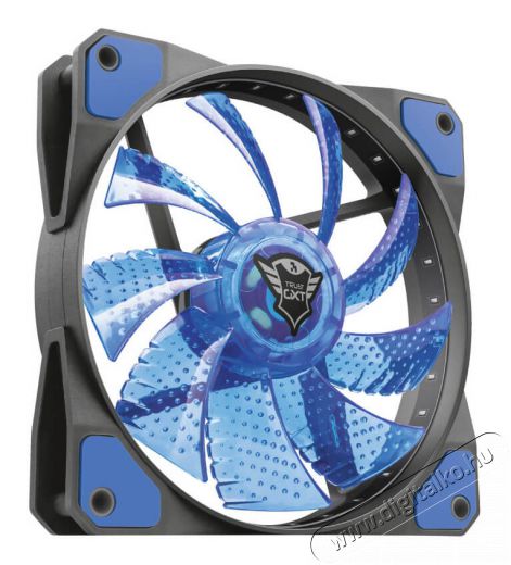 Trust GXT 762B 120x120x25mm 400-1300RPM kék LED-es ház ventilátor - 22347 Újdonságok - Új termékek - 339664