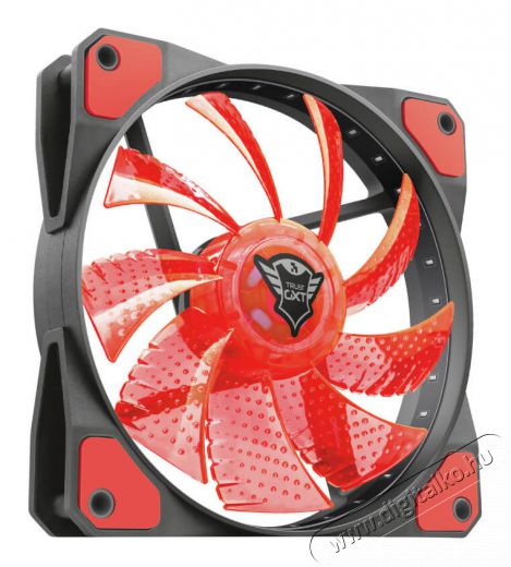 Trust GXT 762R 120x120x25mm 400-1300RPM piros LED-es ház ventilátor - 22349 Újdonságok - Új termékek - 339666