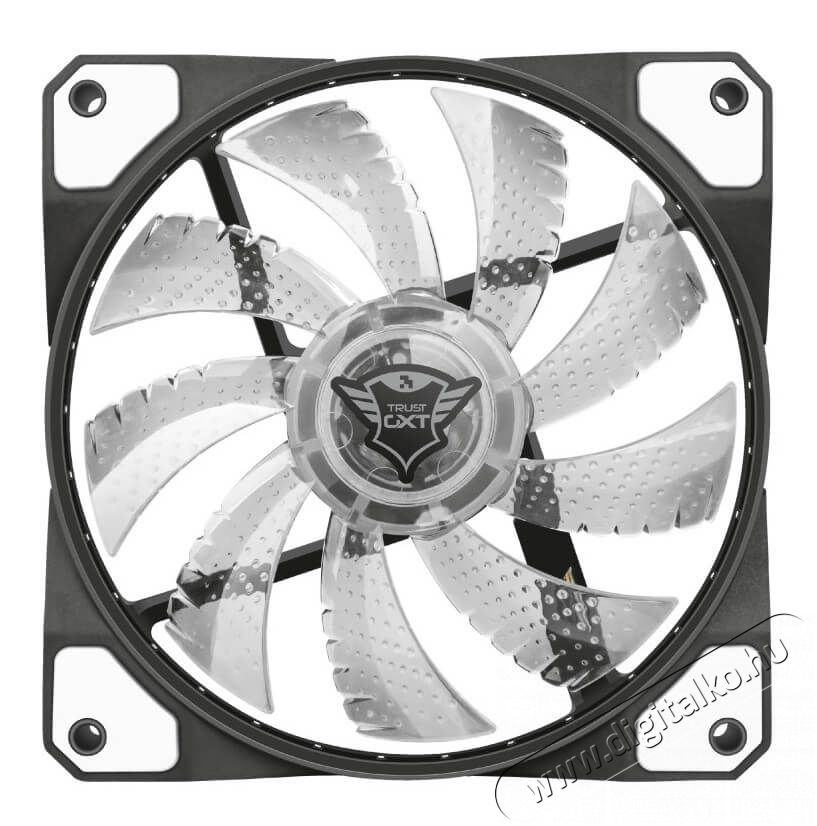 Trust GXT 762W 120x120x25mm LED-es ház ventilátor -fehér (22346) Iroda és számítástechnika - Egyéb számítástechnikai termék - 339667