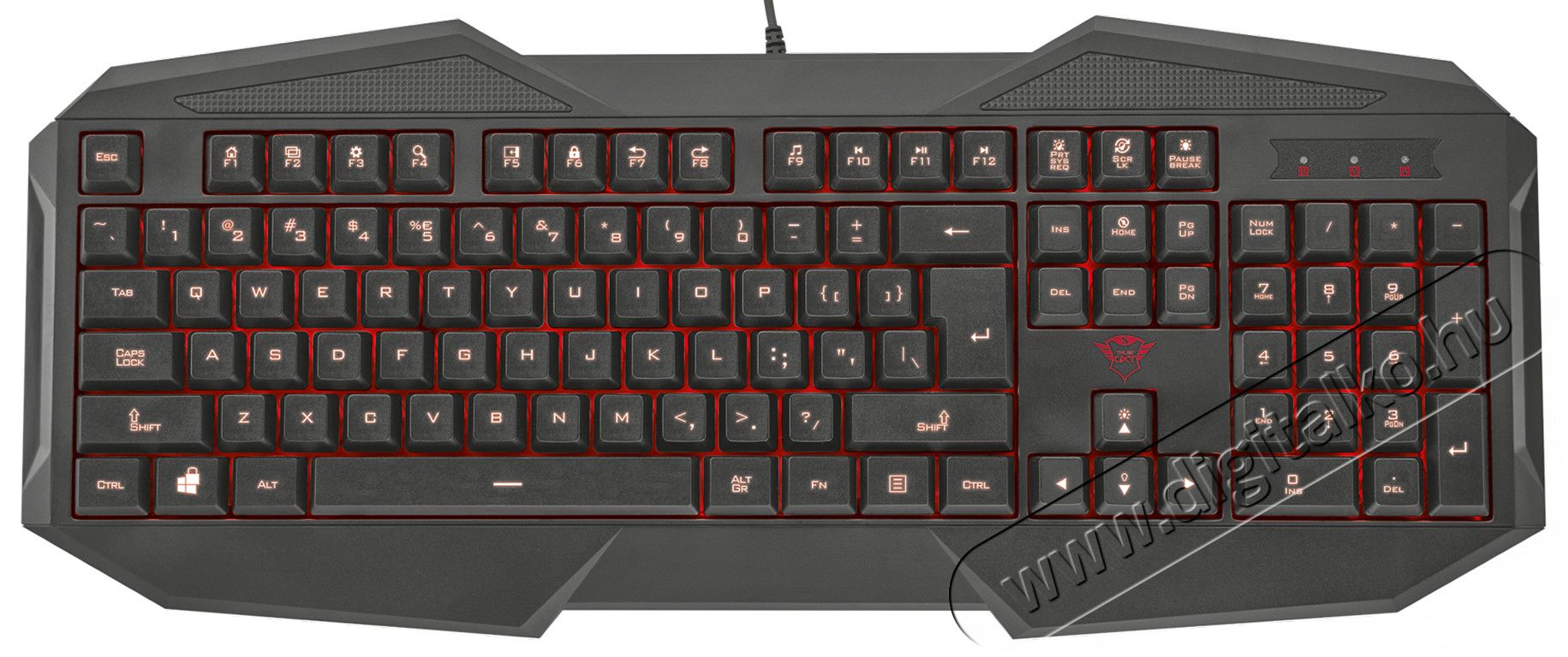 Trust GXT 830 USB Gamer billentyűzet HU (21389) Iroda és számítástechnika - Billentyűzet / billentyűzet szett - Vezetékes - 313297
