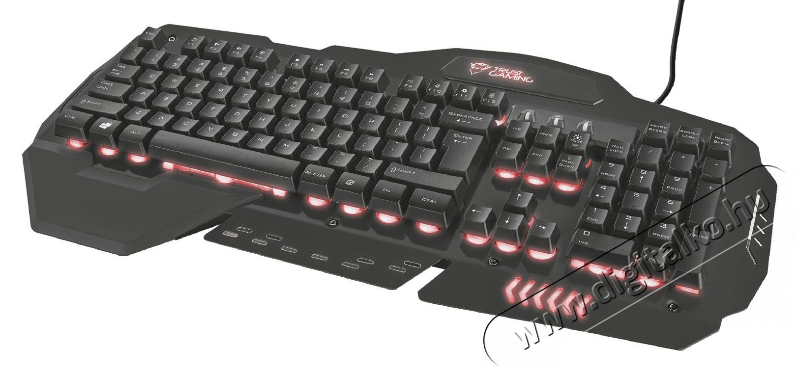 Trust GXT 850 Metal Gamer billentyűzet HU (21631) Iroda és számítástechnika - Billentyűzet / billentyűzet szett - Vezetékes - 345010