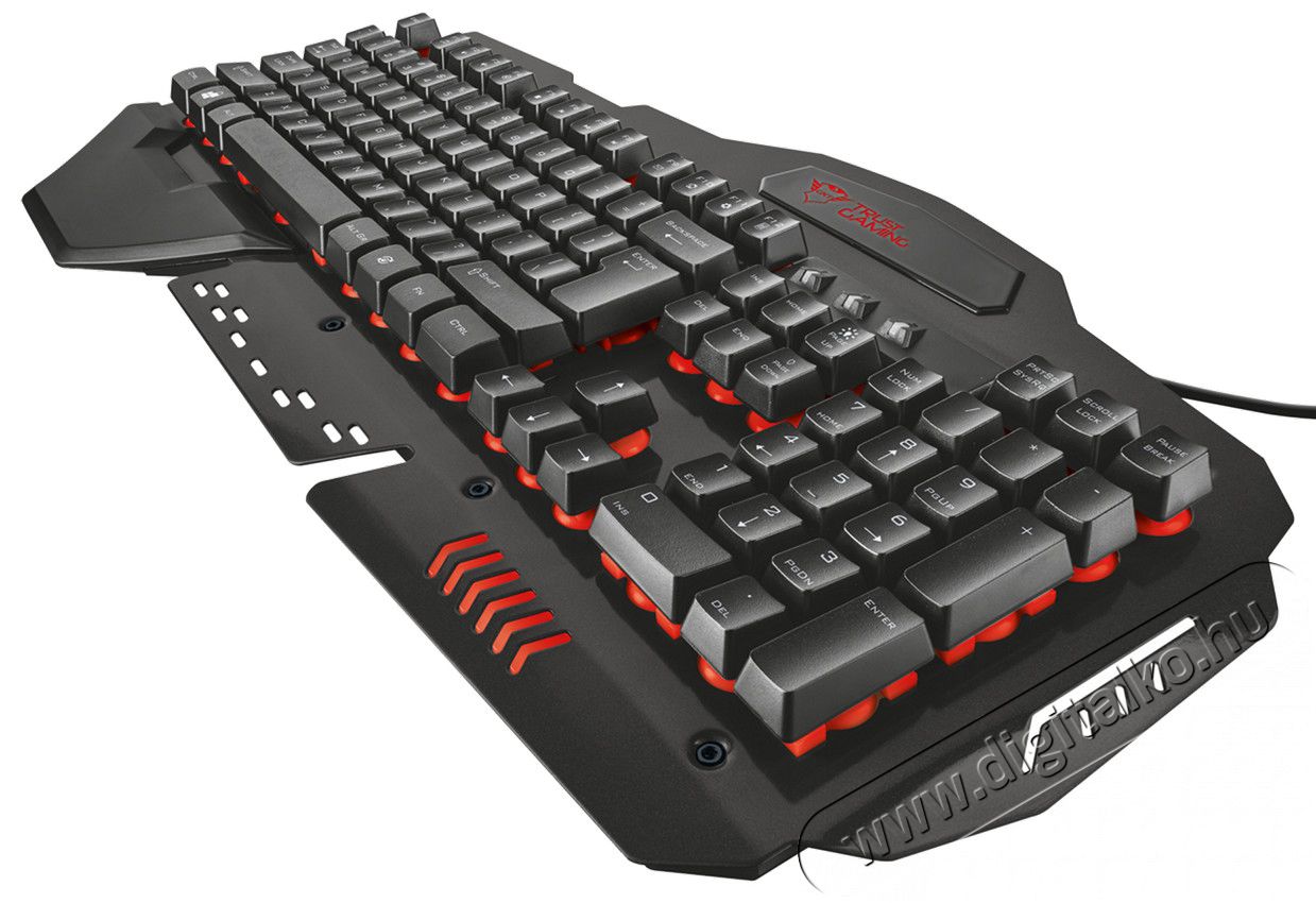 Trust GXT 850 Metal USB ENG gamer billentyűzet Iroda és számítástechnika - Billentyűzet / billentyűzet szett - Vezetékes - 313298