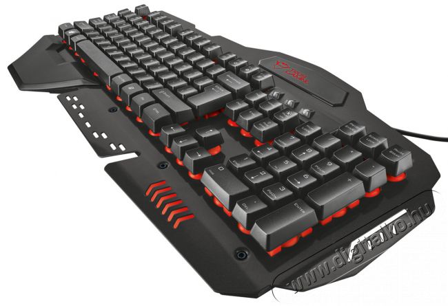 Trust GXT 850 Metal USB ENG gamer billentyűzet Iroda és számítástechnika - Billentyűzet / billentyűzet szett - Vezetékes - 313298