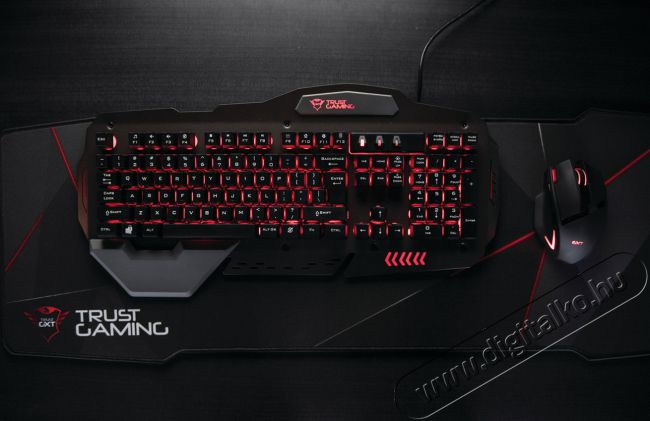Trust GXT 850 Metal USB ENG gamer billentyűzet Iroda és számítástechnika - Billentyűzet / billentyűzet szett - Vezetékes - 313298