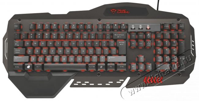 Trust GXT 850 Metal USB Gamer billentyűzet HU (21631) Iroda &eacute;s sz&aacute;m&iacute;t&aacute;stechnika - Billentyűzet / billentyűzet szett - Vezet&eacute;kes - 313299