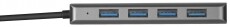 Trust Halyx 4 portos USB-C USB3.2 alumínium USB HUB Iroda és számítástechnika - Notebook kiegészítő - USB hub / elosztó - 368568