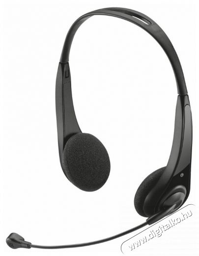 Trust InSonic Chat headset (15481) - fekete Audio-Video / Hifi / Multimédia - Fül és Fejhallgatók - Fejhallgató mikrofonnal / headset - 316955