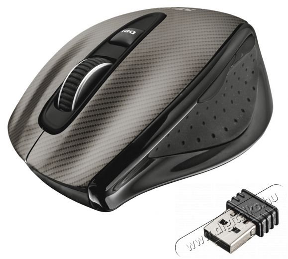 Trust Kerb Wireless Laser Mouse wireless fekete egér - 20784 Újdonságok - Új termékek - 331209