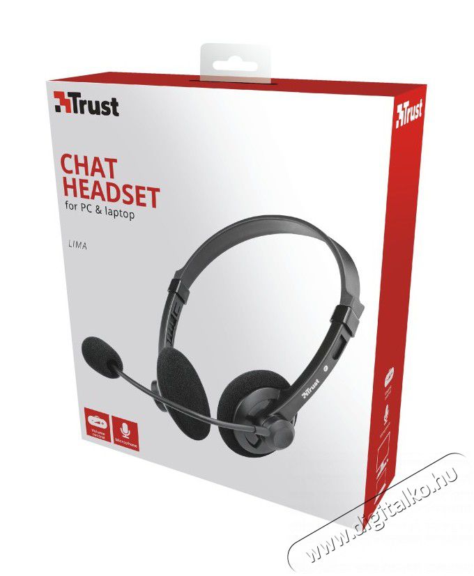 Trust Lima Chat Headset for PC and laptop - 21663 Egyéb - Nem forgalmazzuk ! - 342585