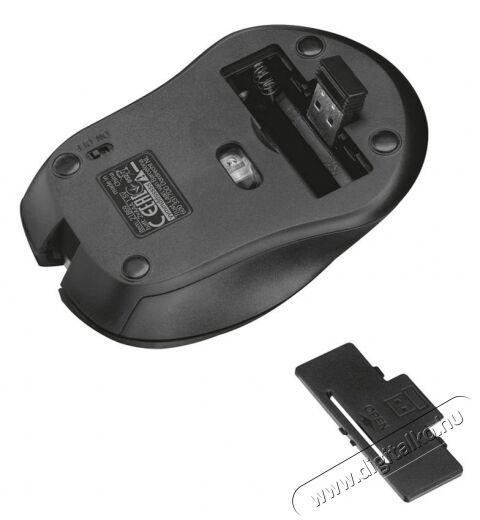 Trust Mydo Silent Click Wireless Mouse - black Iroda és számítástechnika - Egér - Vezeték nélküli egér - 346120