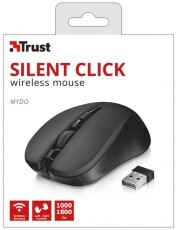 Trust Mydo Silent Click Wireless Mouse - black Iroda és számítástechnika - Egér - Vezeték nélküli egér - 346120