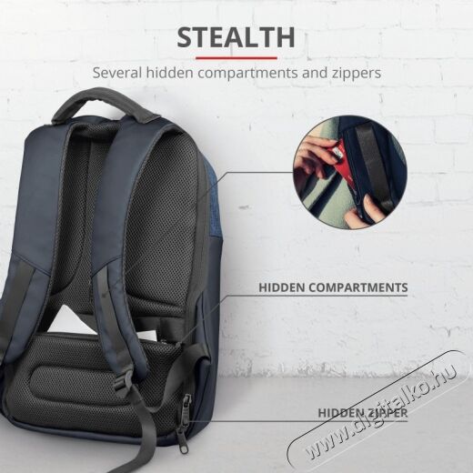 Trust Nox Anti-theft 16 Notebook hátizsák - kék Egyéb - Nem forgalmazzuk ! - 348531