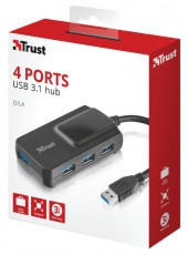 Trust Oila 4 portos USB 3.1 HUB (21318) Iroda és számítástechnika - Notebook kiegészítő - USB hub / elosztó - 313305