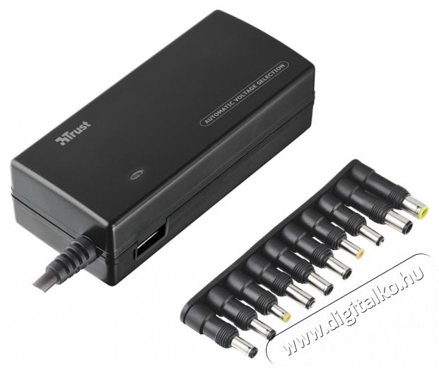 Trust Plug&Go 120W notebook & telefon töltő Iroda és számítástechnika - Notebook kiegészítő - Notebook töltő / hálózati adapter - 313306