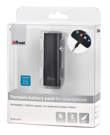 Trust Powerbank 2200mAh (18480) Mobil / Kommunikáció / Smart - Powerbank / Külső akkumulátor és töltő - 316979